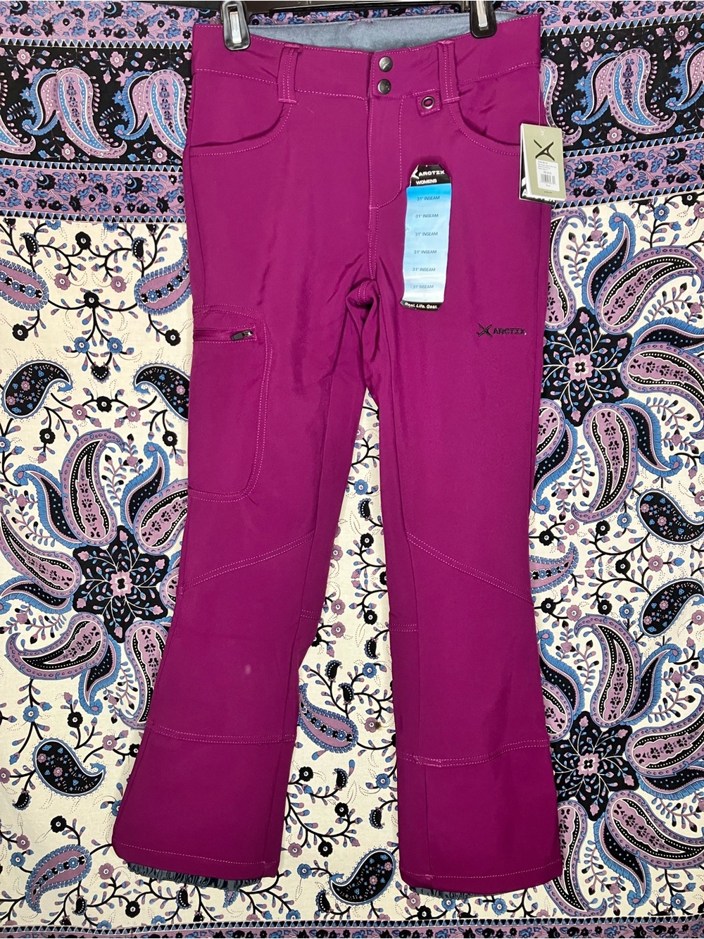 Arctix Sarah fleece lined soft shell snow pants XS